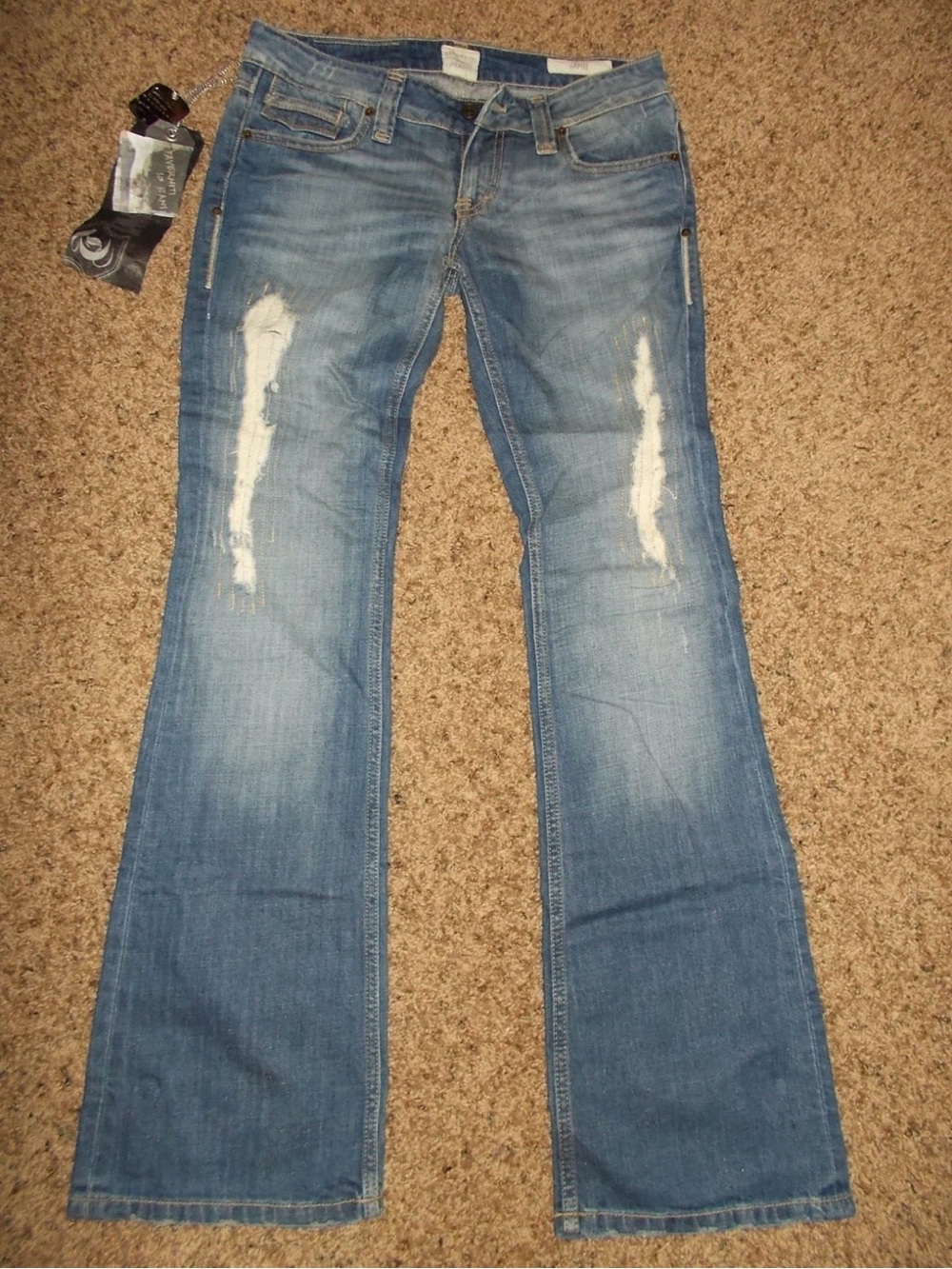 NWT Jamie Taverniti Women's Denim Jeans Boot Cut Distressed